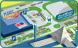 Localización de la parada de autobús del Centro Comercial Barnasud